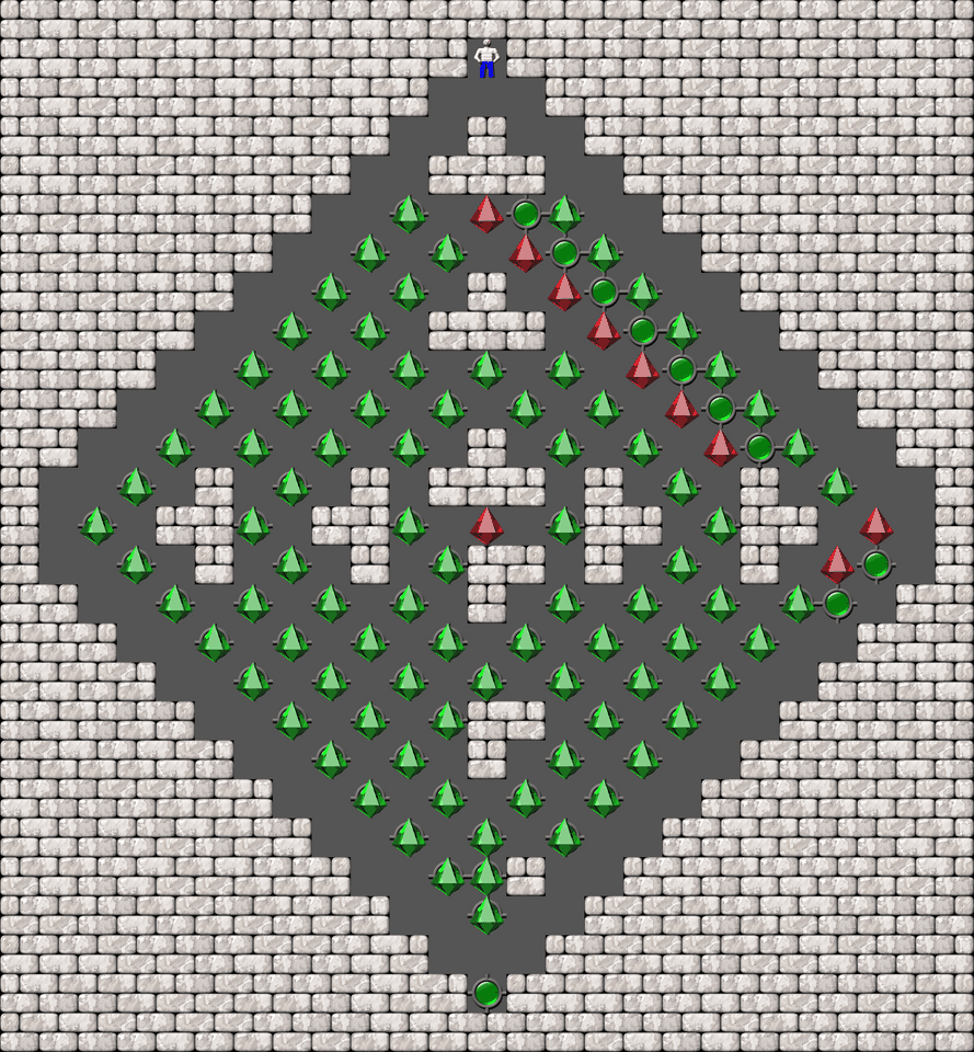 Sokoban Grig Challenge Variation level 36